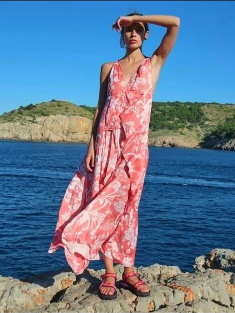 Free People Floral Maxi Dress